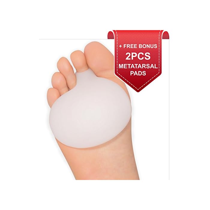 Buy Metatarsal Pads Ball of Foot Cushions Designed by Brison Soft Gel