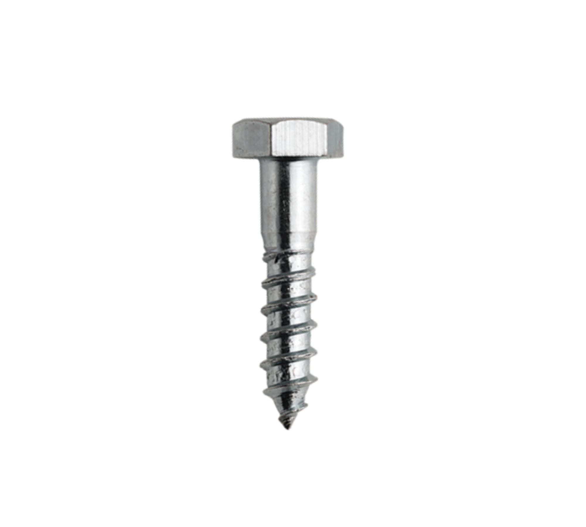 DOJA Barcelona | Hex Head Lag Screws | Wood Screws | 5x30 | Galvanized Steel | PACK 50 | Wood Screws | Wide Usage: Construction, Woodworking, Interior Design