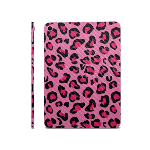 Carbon Fiber iPad Skin Compatible with Apple iPad A16 11 Gen (2025) - Pink Leop…