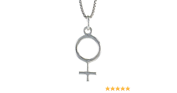 Sterling Silver Female Symbol Pendant 
