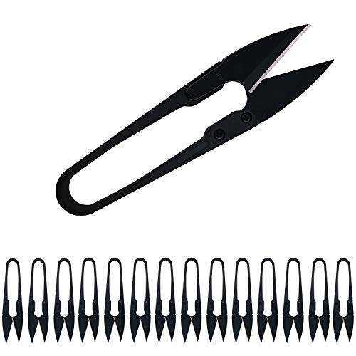 15 Pieces Bonsai Pruning Scissors Pruner Shears Mini Garden Clippers for Bud and Leaves Trimmer (4inch)