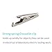 ManYee 120pcs 35 mm Silver Tone Alligator Clips Crocodile Clamps for Battery Test Clip Cable Lead Place Card Holder