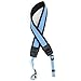 BIRUGEAR Anti-Slip Soft Neoprene SLR Digital Camera Shoulder / Neck Strap for Canon Nikon Samsung Olympus Sony Fujifilm Panasonic Pentax and more - Blue and Black