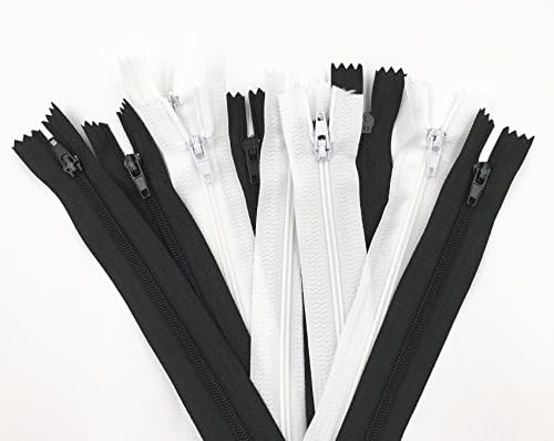 Saliency 12’’ Zippers Tailor Sewing Tools 12pcs(6white and 6black)