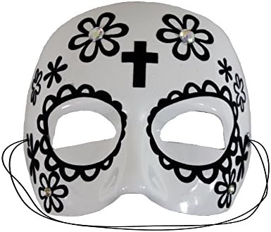 Thiago Day of the Dead Applique Scary Men's Masquerade Mask
