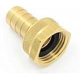 MettleAir 126-8W-1 PK 1/2" ID 3/4" GHT Female Barb Hose/Tubing Fitting Connector Water/Garden Hose