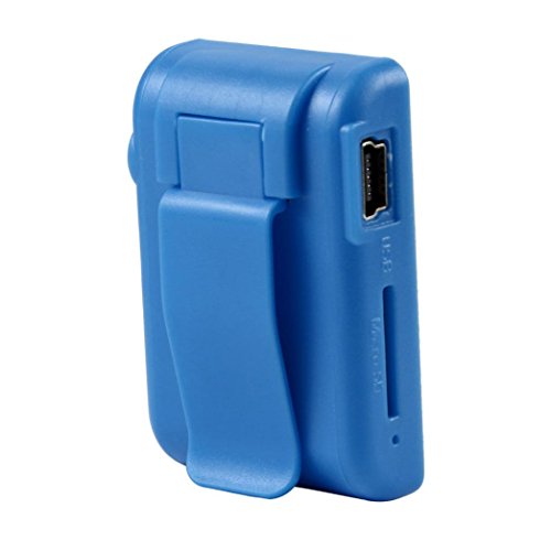 Unpara Fashion Concise Mini MP3 Player With Clip Music Media Support 32GB Micro SD TF Card (Blue) - Thumbnail 4