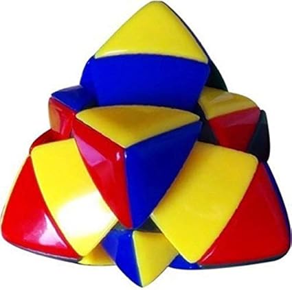 Pyramid Puzzle Magic Speed Cube Easy Turning and Smooth Play Puzzle Cube Plastic Toy for All Age Groups (Multicolour)