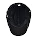 VOBOOM Men Cotton Adjustable Newsboy Beret Ivy Cap Cabbie Flat Cap (Black)