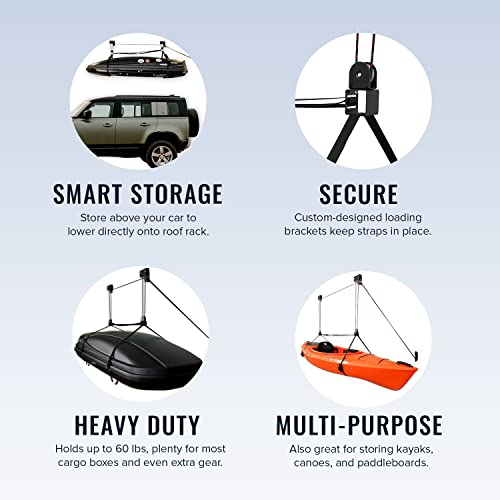 StoreYourBoard Cargo Box Ceiling Storage Hoist Rooftop Carriers Hi