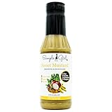 Simple Girl Sugar Free Sweet Mustard Salad Dressing 16oz - Diabetic/Vegan Friendly - Carb/Gluten/Fat Free - Compatible with Most Sugar Free Diet Plans - 2 Bottles