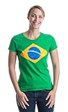 BRAZIL NATIONAL FLAG Ladies' T-shirt / Bandeira do Brasil, Brazilian Tee