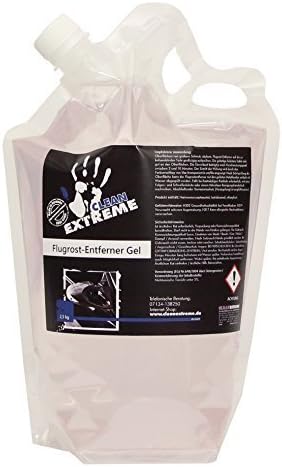 CLEANEXTREME Rust Remover Gel - 2,5 kg Finished product - to remove Flight rust on car and Pendant as well as by Rust stains on mineral substrates wie Concrete and granite. Acid free and pH-neutral