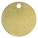 1.50” Solid Brass Tags for Stamping (100 Pack) Industrial Grade 0.040” Blank Chits for Pipe Valves, Keys, Correctional Facility Spec, Equipment Labeling USA Made