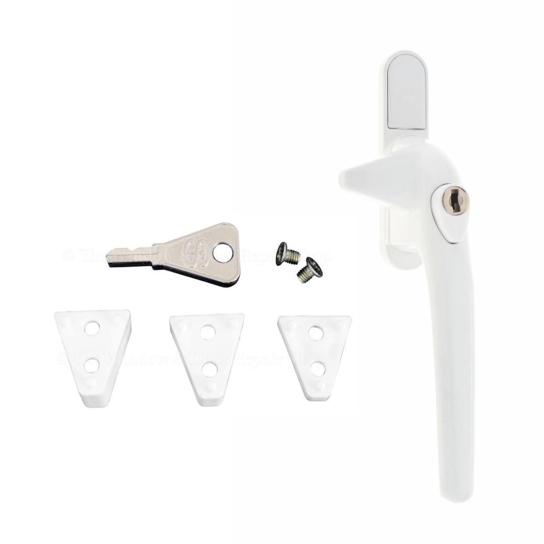 Genius® Cockspur Window Handle 9mm to 21mm White - Right Hand