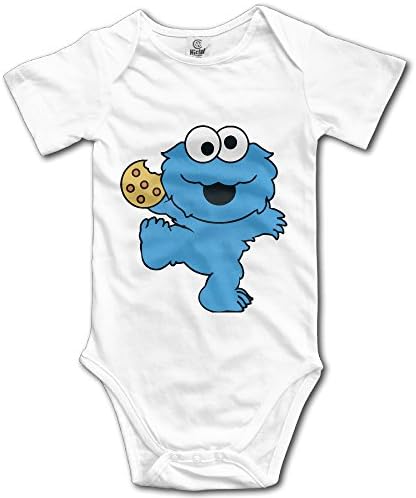 Television Show Nom Monster Unisex Short Sleeve Bodysuit Set For Baby