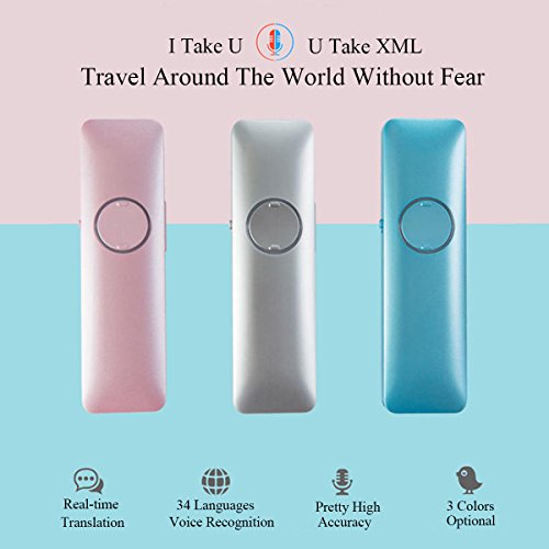 Smart-Voice-Translator-Handy-Electronic-Bluetooth-Device-Real-Time-Speech-Interactive-Translation-English-Chinese-French-Spanish-Japanese-34-Languages-for-Learning-Travelling-Business-Meeting-Silver