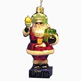 Kurt Adler 4-Inch Glass New York Santa Statue of Liberty Ornament