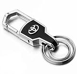 TKXT Zinc alloy Car Logo Keychain key ring For Toyota