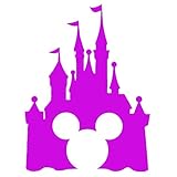 Disney Style Castle with Mickey Inspired Vinyl Car Window Decal Sticker (6