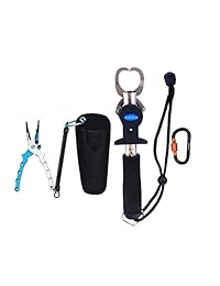 bisgear aluminio Pesca Alicates Herramienta de Split Anillo línea de pesca trenza Cutters Soporte de Gancho Remover peces de agua salada con vaina y cordón