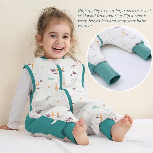 Winter Baby Sleep Bag with Feet 2.5 TOG 100 Cotton Wearable Blanket