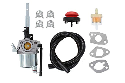 Carburetor Fuel Hose Filter Primer Bulb Kit For Ariens 20001027 20001368 Husqvarna Poulan Pro 532436565 with LCT 03121 03122 208cc Engine Snow Blower Thrower McCulloh Sears Carb