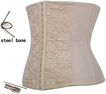 Women Steel Boned Underbust Sport Corset Elastic Waist Training Cincher XXXX-Large Beige