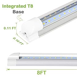 hykolity 8FT LED Shop Light, V Shape Integrated T8