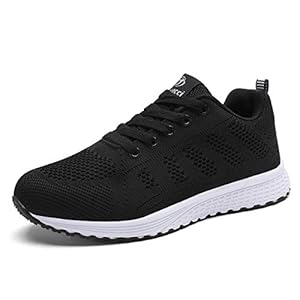 Women Trainers Ladies Running Shoes Gym Athletic Sports Sneakers Casual Lace up Mesh Flat Trainer