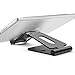 Adjustable Tablet Stand,Universal Portable Foldable Multi Angle Aluminum Stand Mount Holder for Nintendo Switch,Kindle,iPad pro, Galaxy, Nexus,iPhone and Other Tablets,Smartphone (Black)