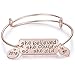 Ingooood Graduation Gift Bracelet for Women 2021 Graduation Cap Bracelet She Believed She Could So She Did Adjustable Bracelet for Women (Rose Gold)