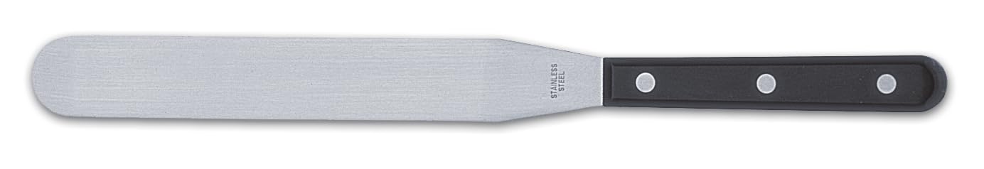 Rockingham Forge Essentials 8009 Range 10” Stainless Steel Palette Knife, Black Bakelite Handles