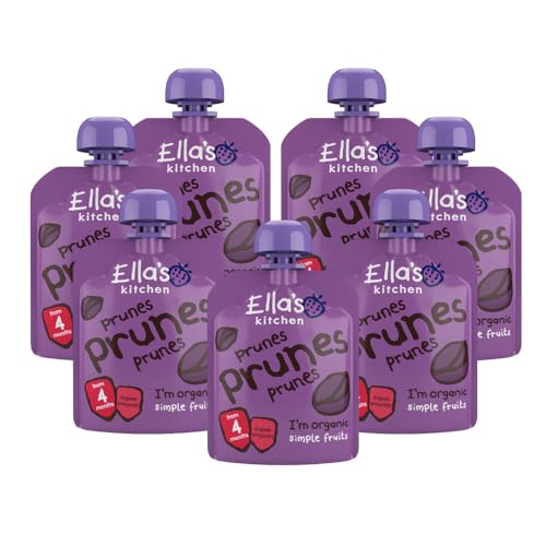 Ella's Kitchen First Taste Prunes 4+ Months, Pack of 7, 490g