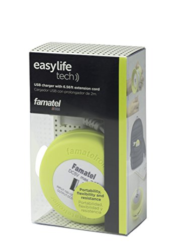 image for Easylife Tech 6 ft 6 in Extension Cord with Dual USB Charger Port for 