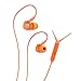 MEE audio Sport-Fi M6P Memory Wire In-Ear Headphones with Microphone, Remote, and Universal Volume Control (Orange)