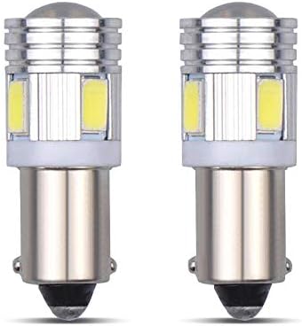 4pcs BA9S T4W 6 Led 5630 5730 SMD Auto Lights Car Marker Light Parking Bulbs Reading Dome Lamp License Plate Light Crystal Blue