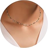 Bohemia Beaded Beads Choker Necklace,Daisy Flower Necklace,Dainty Pearl Necklaces 18K Gold Plated Necklace for Women Handmade Trendy Jewelry Gift