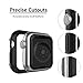 XinywTech Compatible Apple Watch case 44mm ,Shock-proof and Shatter-resistant Protector Bumper iwatch case Compatible Apple Watch Series 4 44mm,black