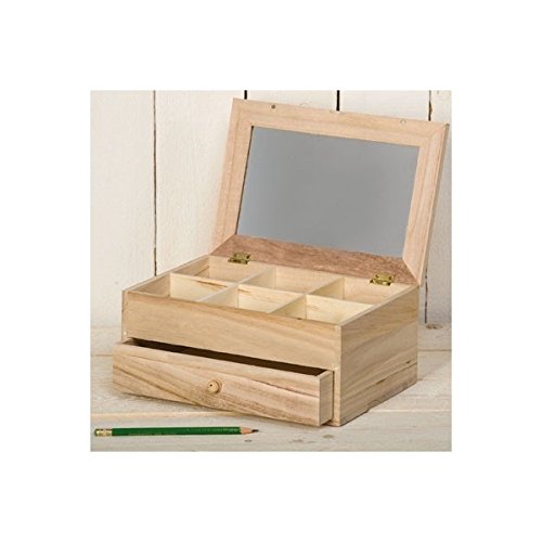 Artemio 14001052 wooden dressing table with mirror 6 ca…