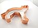 Howling Timber Wolf Copper Cookie Cutter, 4.75x4.75 inches