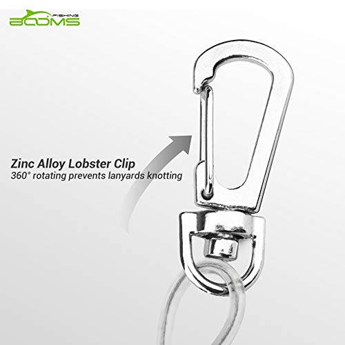 image for Booms Fishing T04 Fishing Lanyards Fishing Tool/Pole Safety Coil Lanya