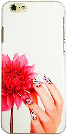 wonpowerroad For apple iphone 6 (4.7inch) case PC NEW slim clear transparent art hipster unique romantic rose flowers hot pink Henna Hard back cases shell cover skin trees hard bumper with Free Clear Screen Protector (A07)
