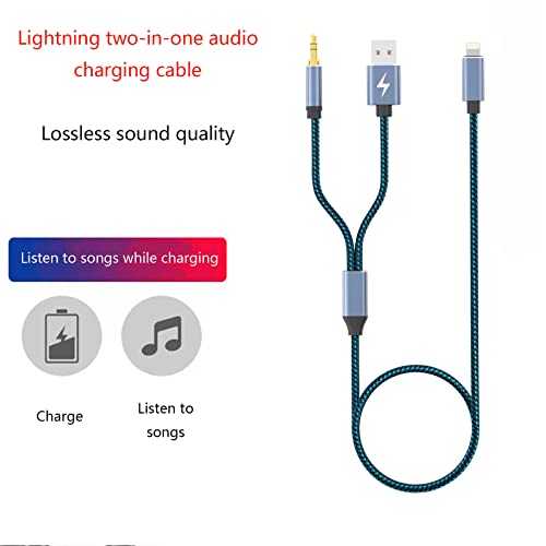 GobbaGoods Lightning to Aux Cord Audio Jack in Charging