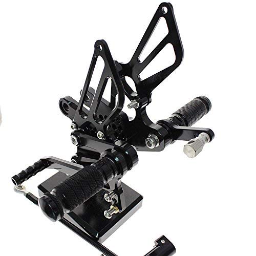 Commandes recul/&eacute;es moto r/&eacute;glable Repose Pieds pour Honda CBR300RR//CBR250R 2010 2011 2012 2013 2014 Black