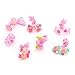 ZIJING 36 pcs/18 pair Mix Cute Cartoon Color Hair ties Rope band Headpieces for Kids Childrens Baby Toddler Girls