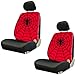 LA Auto Gear Spider-Man Web Spider Logo Marvel Comics Car Truck SUV Low Back Bucket Seat Covers - Pair