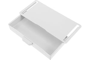 SEWACC Tiroir de rangement auto-adhésif caché sous le bureau, boîte de rangement en plastique peu encombrante pour la maison