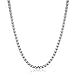 3 mm 26 Inches Stainless Steel Square Rolo Chain Necklace Round Box Necklace Jewellery for Men Women