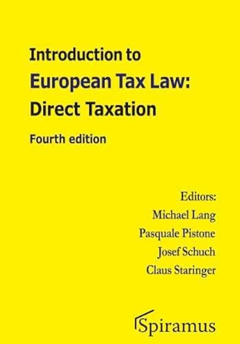 Download Introduction to European Tax Law: Direct Taxation PDF